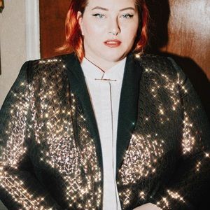 Eloquii Brocade Blazer with Contrast Collar